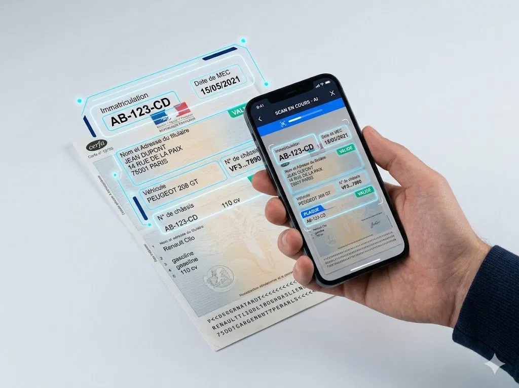 Scan IA de carte grise